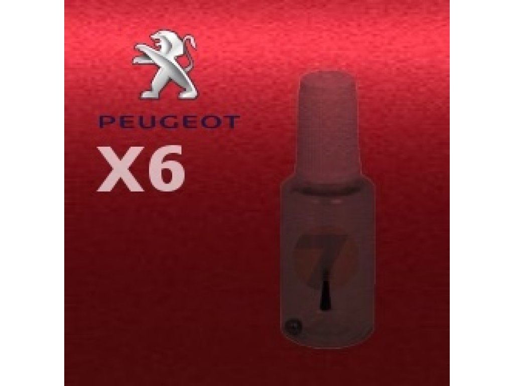 PEUGEOT X6 ROUGE ERYTHREE metalická barva tužka 20ml