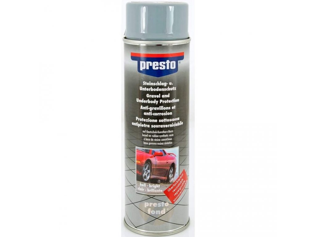 Presto Gravel and Underbody Protection grey Spray 500ml