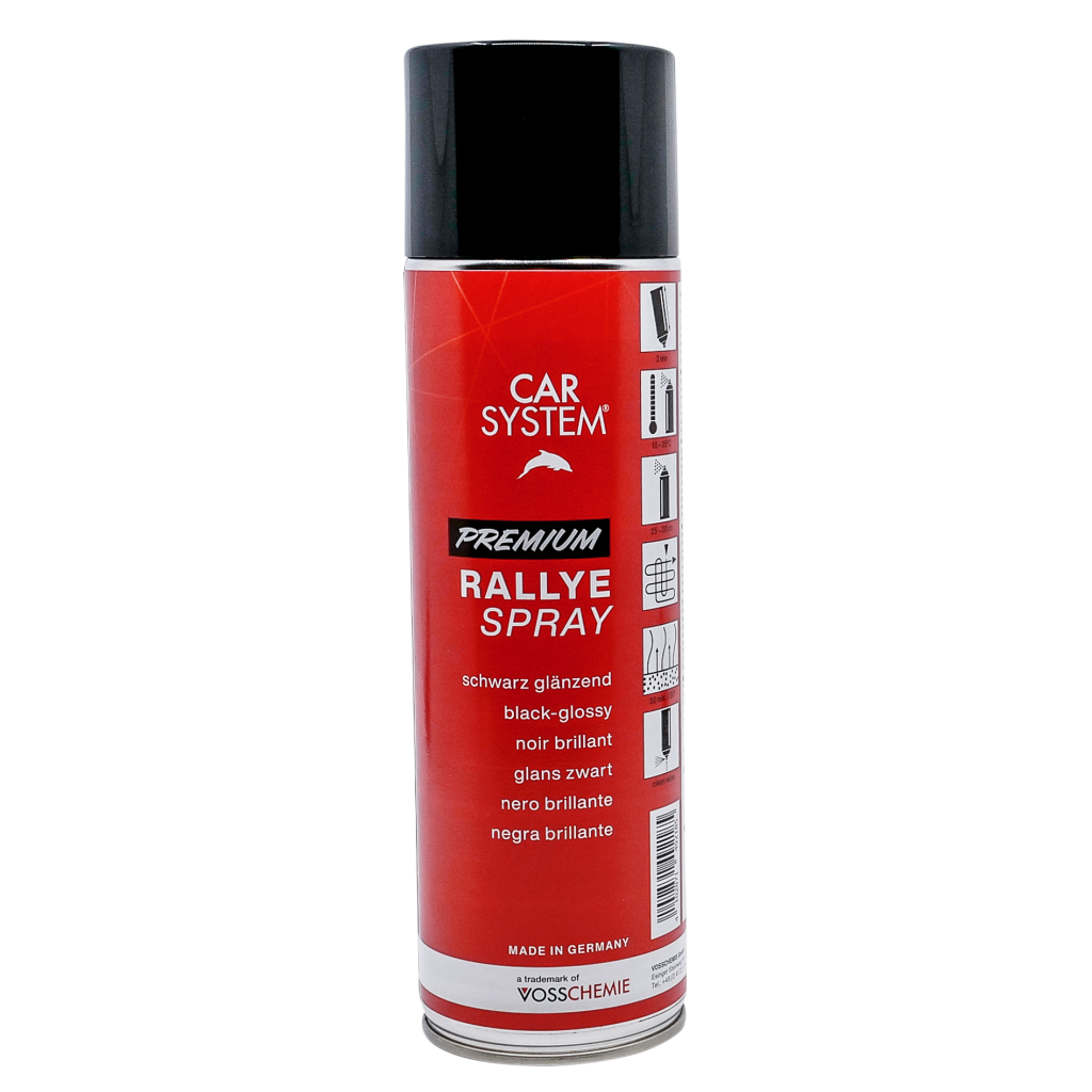 CS Rallye peinture en spray noir brillant 500 ml Premium
