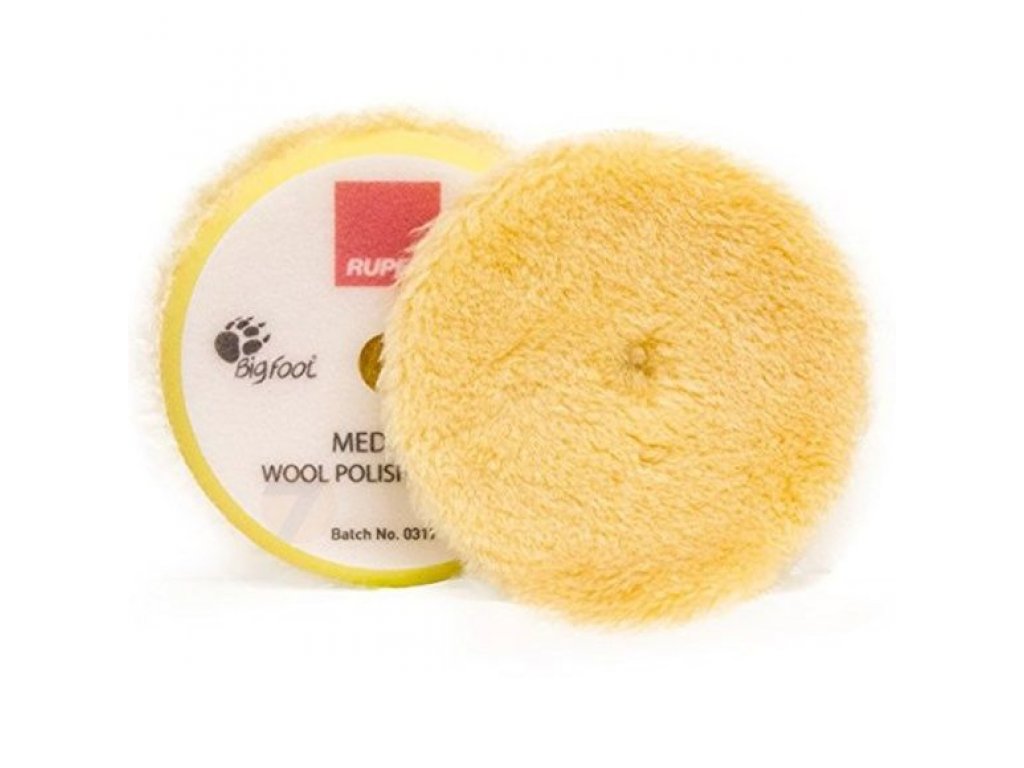 RUPES Velcro Polishing Woll D-A Medium yellow dia 130/145 mm