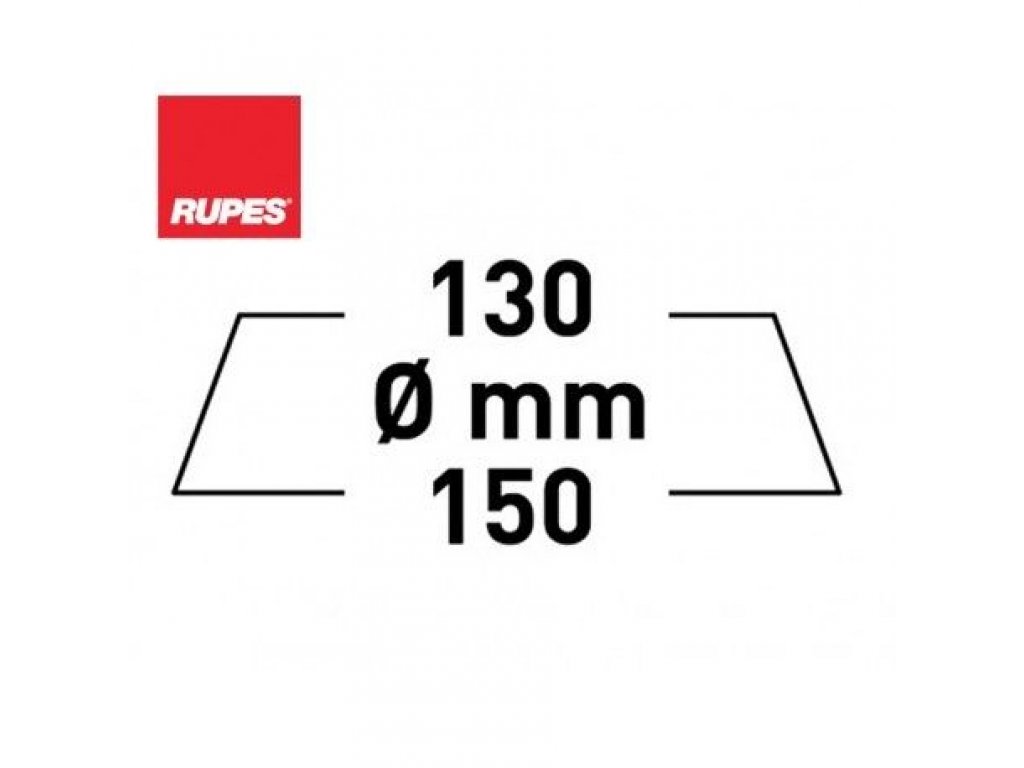 RUPES D-A Klettpolierschaum Fein Gelb Ø 130/150 mm