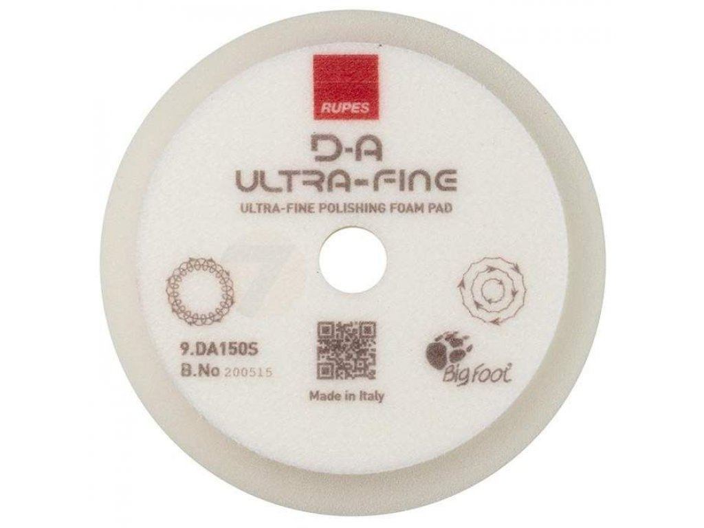 Espuma de pulido RUPES Velcro D-A Blanco ultrafino 130/150 mm