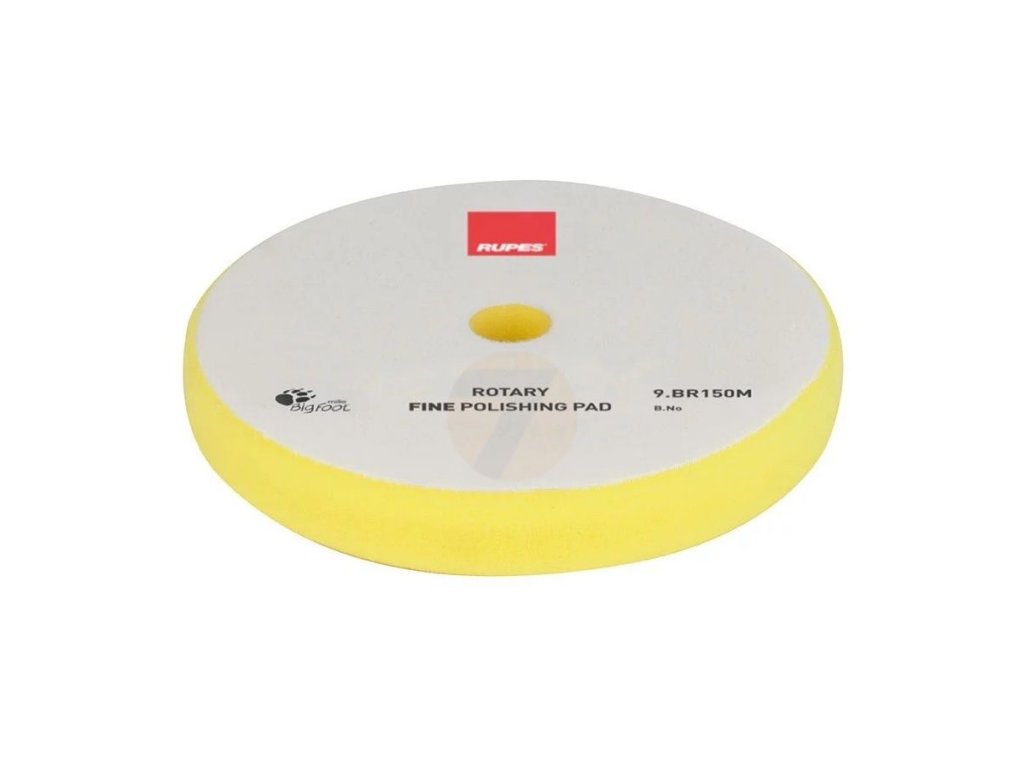 RUPES Rotary Velcro Polishing Foam Fine Yellow dia 135 mm