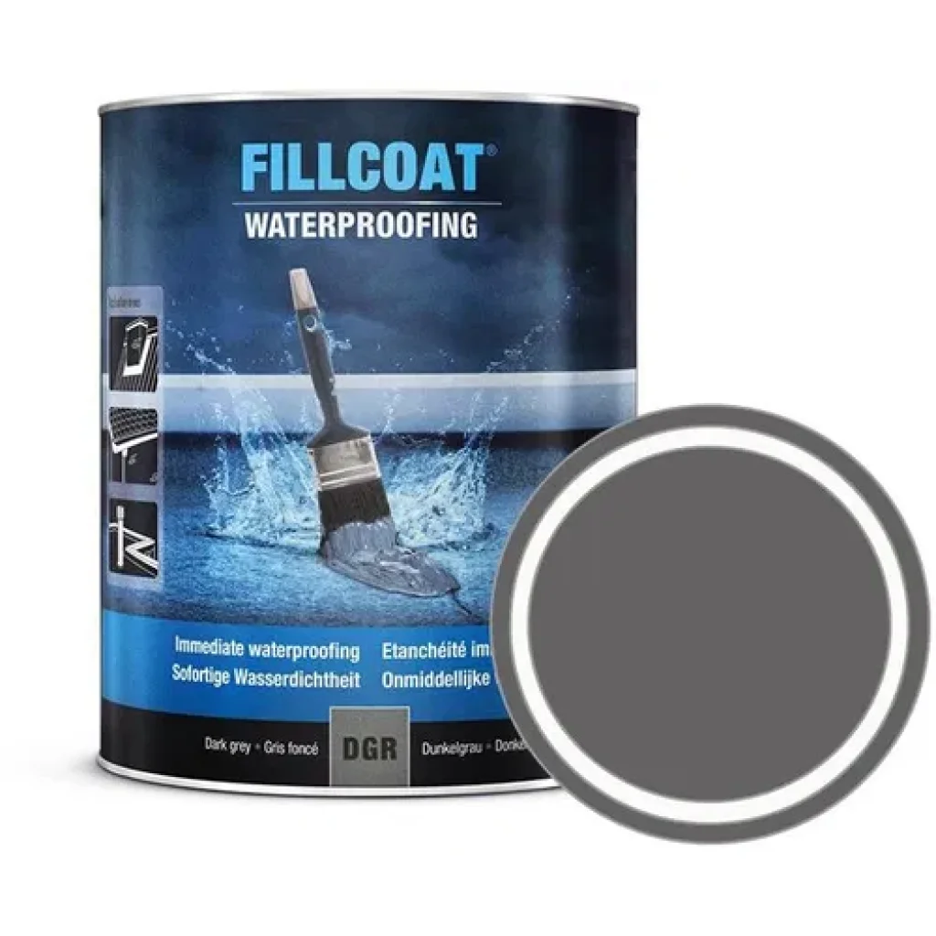 Rust-Oleum Fillcoat tmavě šedá – hydroizolační nátěr 1 l