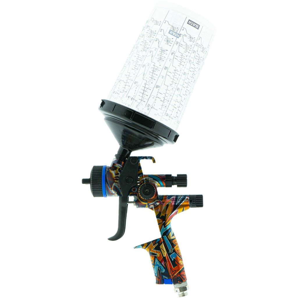 SATAjet X 5500 RP 1.3 I Street Art Spray Gun, Cup RPS 0.6/09 l, swivel joint