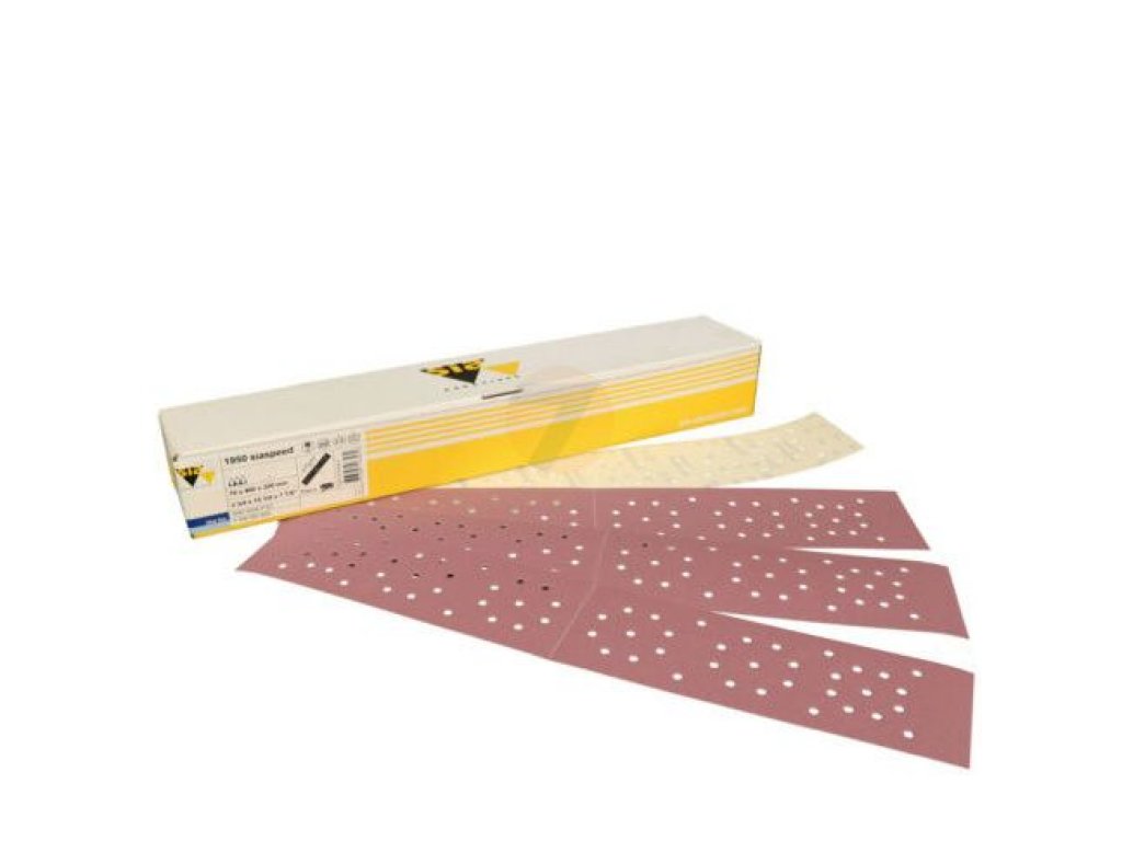 SIA Brusný papír, suchý zip, 66 děr, 70x420mm, P240, perforovaný