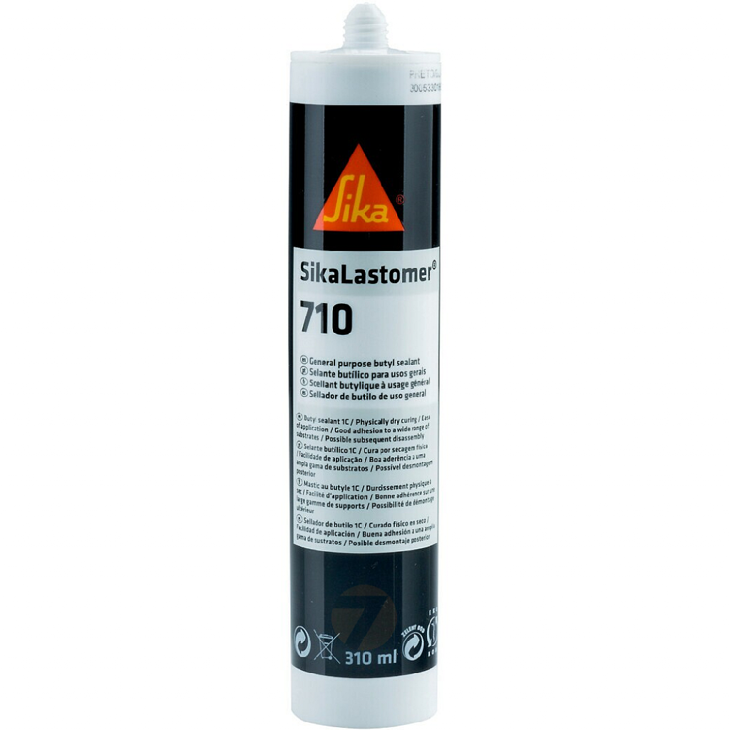 SikaLastomer-710 Sellador de butilo de uso general negro 310ml