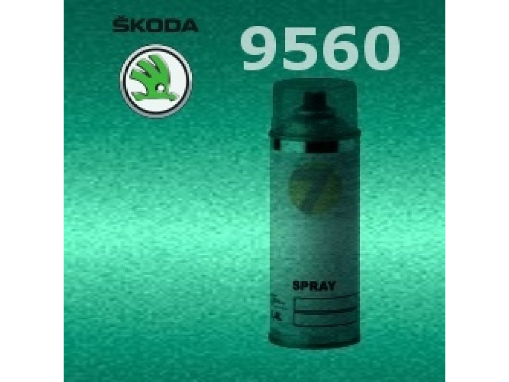 SKODA 9560 VERDE PACIFICO PAZIFICGRUEN vernice Spray 400ml