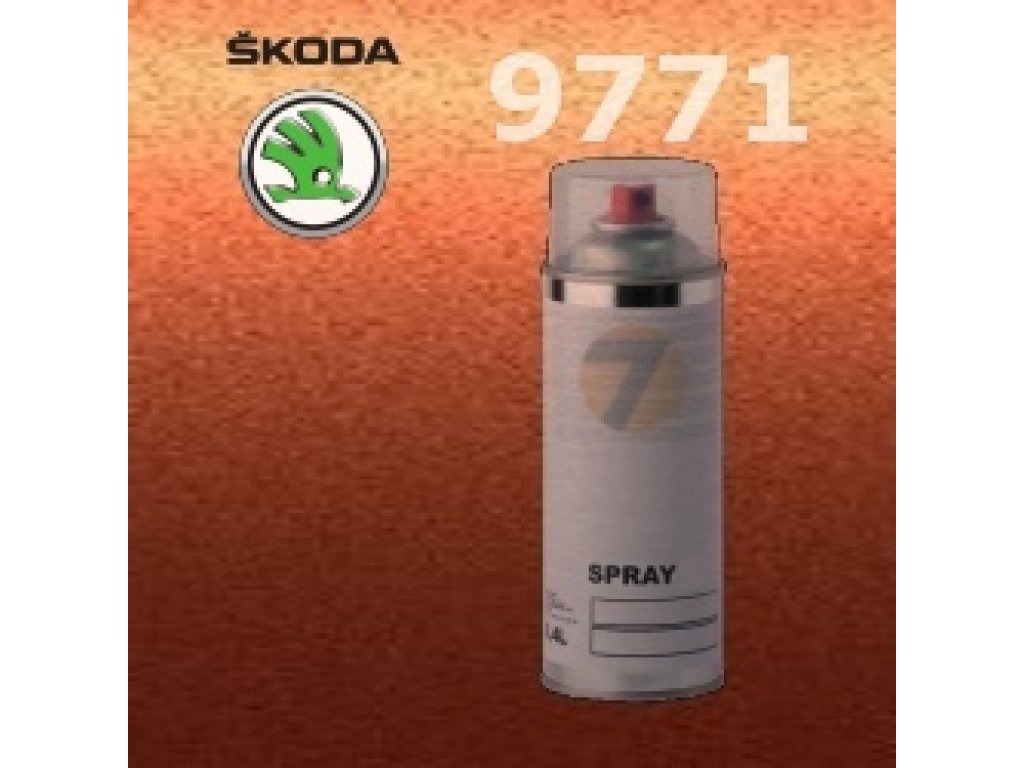 SKODA 9771 ORANZOVA TANGERINE ORANGE barva Spray 400ml