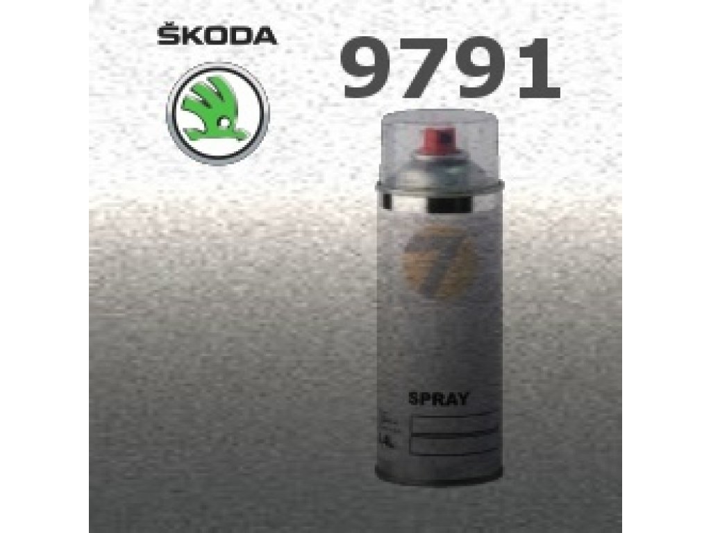 SKODA 9791 STRIBRNA CESKA POLICIE barva Spray 400ml
