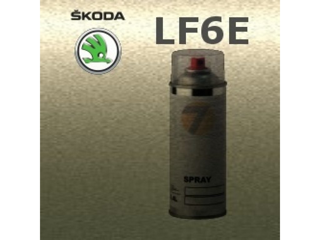 SKODA LF6E ZELENA ARMY GREEN barva Spray 400ml