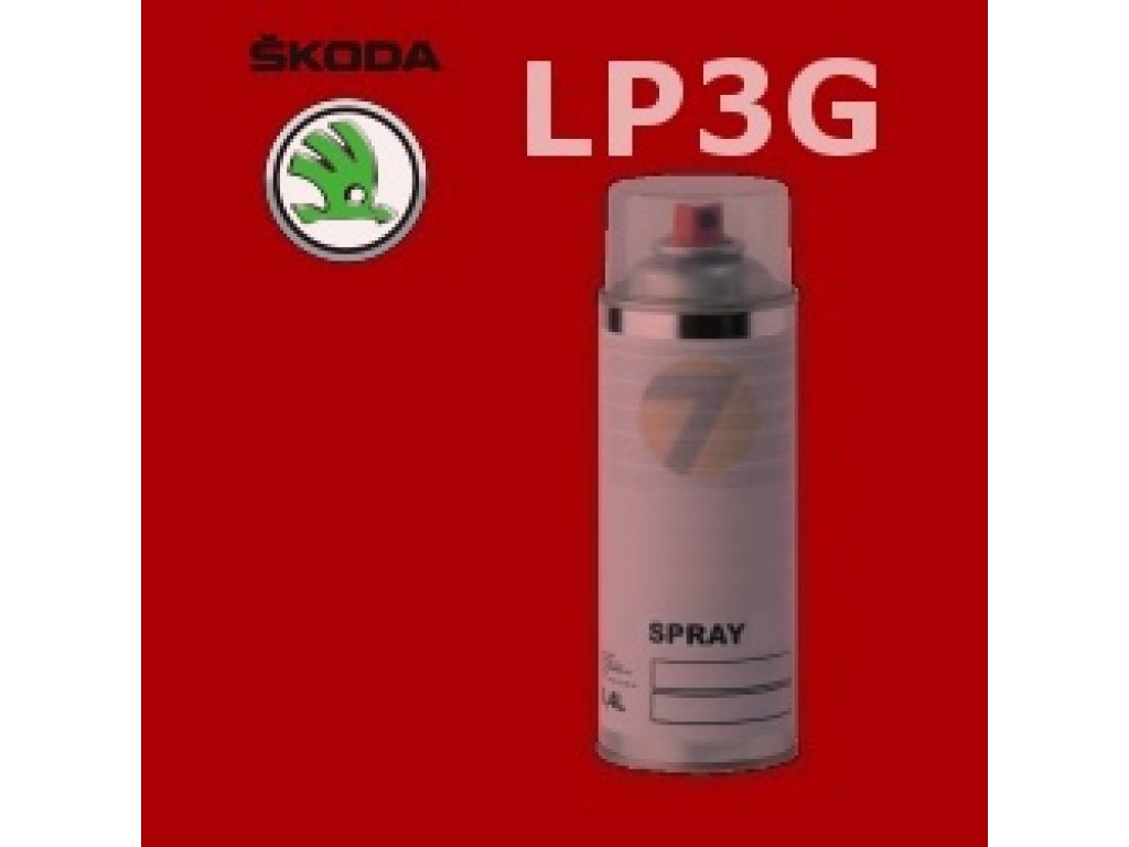 SKODA LP3G FLASHRED barva Spray 400ml