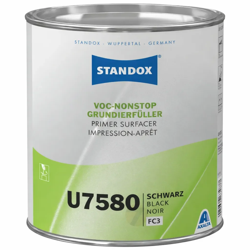 Standox VOC Nonstop Primer Surfacer U7580 Black 3.5 L - ColorShop.cz
