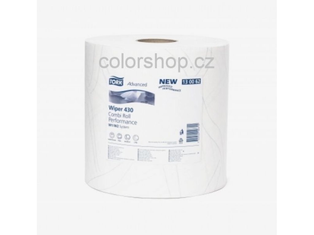 TORK Advanced Wiper 430 White Combi Roll Performance, cleaning cloth