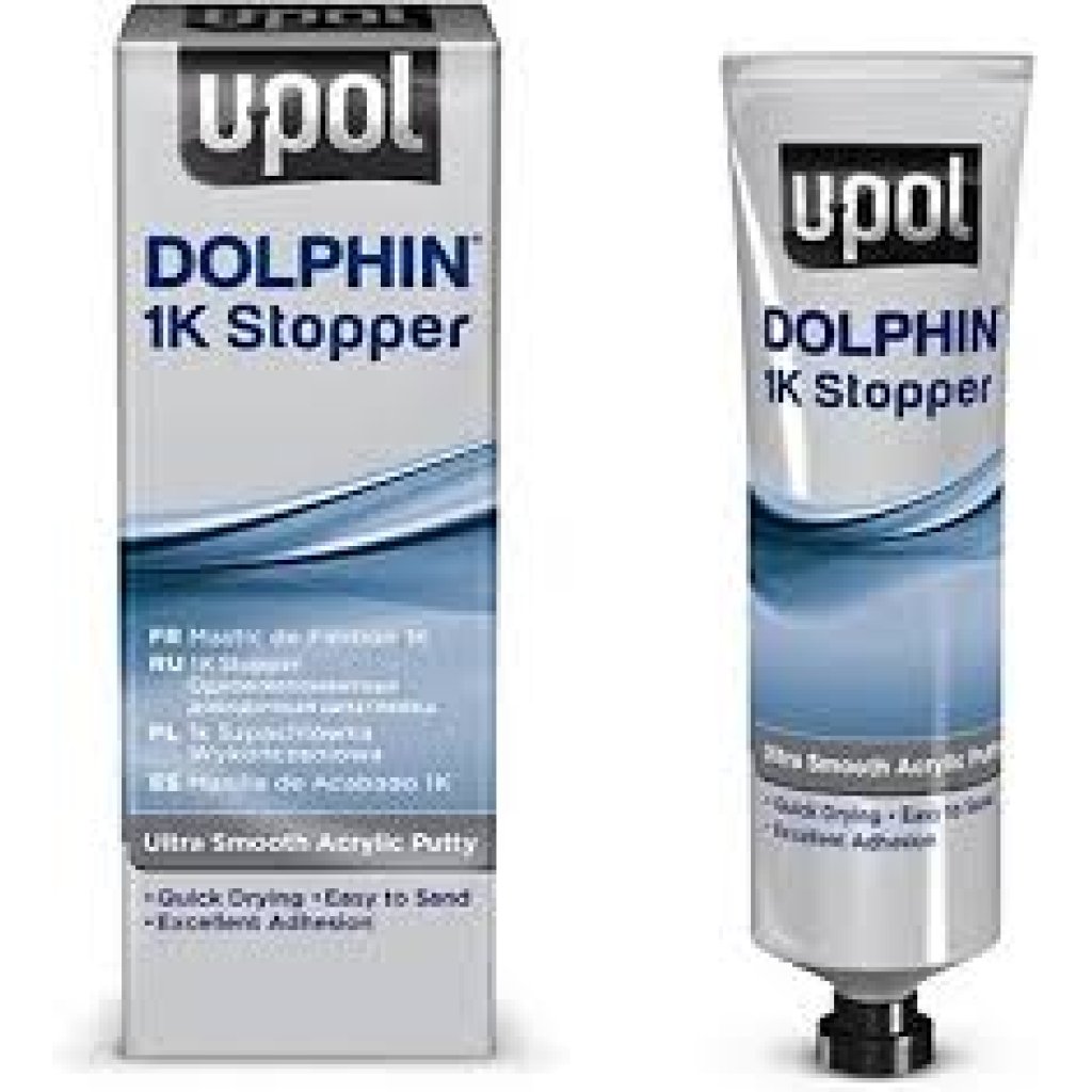 U-Pol Dolphin 1K tmel – extra hladký akrylátový tmel, 200g tuba