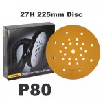 Mirka GOLD Ø 225 mm 27H Grip P80 