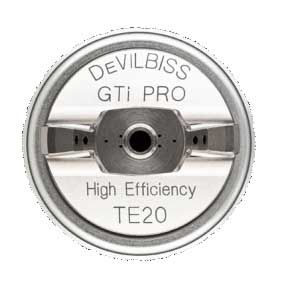 TE20/TE110 Cap Set For DeVilbiss GTI PRO LITE Spray Gun (1.3/1.8mm Nozzle)