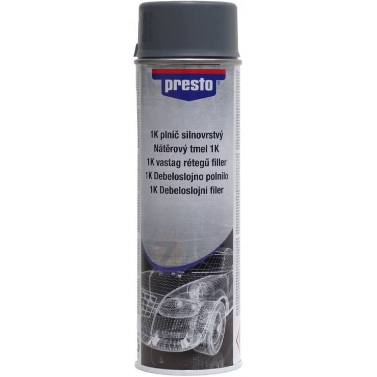 Presto aparejo gris capa gruesa 1K spray 500ml ColorShop.cz