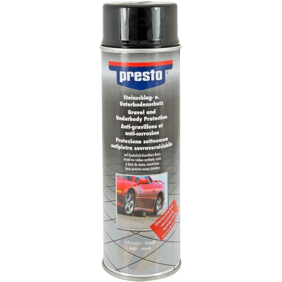 3x 500ml PRESTO PROTEZIONE SOTTOSCOCCA UBS BITUME NERO ANTIURTO - Foto 8