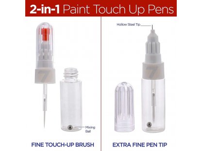 Touch up retouching pencil with brush and hollow tip - upgrade