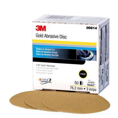 3M 00914 Hookit Brusný papír 76mm, s.zip, P320