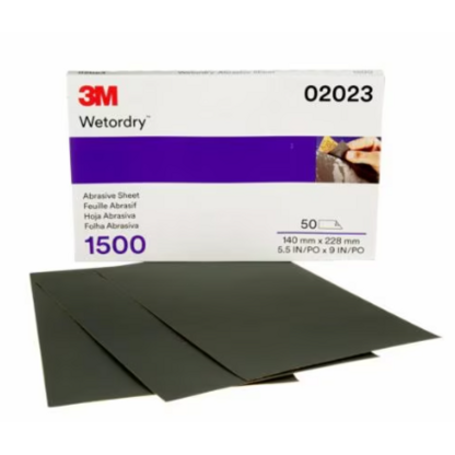 3M 02023 brusný papír Wetordry 401Q, P1500, 140 × 230 mm