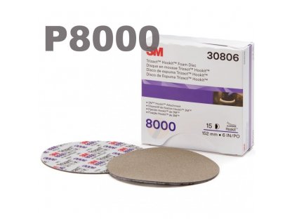 3M Trizact Hookit Foam Disc 30806 150mm P8000