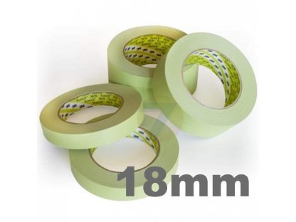 3M Scotch Premium Auto Refinish Masking Tape 3030, Green, 18 mm x 50 m, 50977