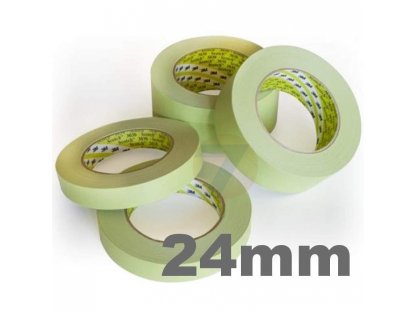 3M Scotch Premium Auto Refinish Masking Tape 3030, Green, 24 mm x 50 m, 50978