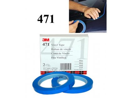 3M 6408 Obrysová páska PVC modrá 12,7mmx32,9m