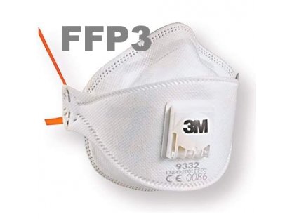 3M 9332+ Aura mascarillas de respiración FFP3 con válvula