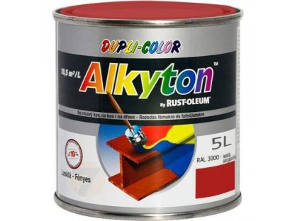Alkyton RAL 3000 ognista czerwień Farba antykorozyjna 5 L