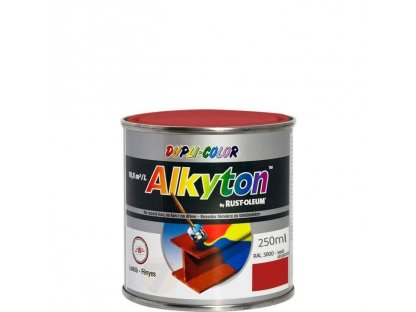 Alkyton RAL 3000 ohnivě červená antikorozní lesklá barva 250 ml