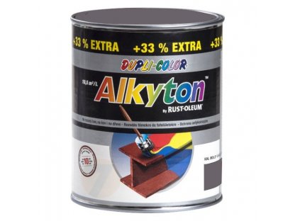 Alkyton RAL 7016 Antracitová šedá lesklá antikorozní barva 1 L