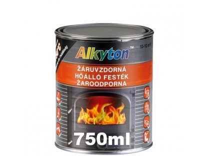 Alkyton Žáruvzdorná barva černá 750 ml