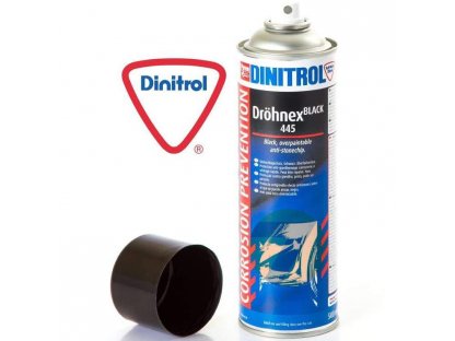 Dinitrol Dröhnex 445 ochrana proti kamínkům černý antikorozní prostředek ve spreji 500 ml