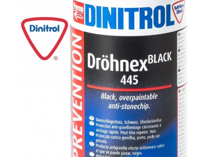 Dinitrol Dröhnex 445 ochrana proti odletujúcim kamienkom a čierny antikorózny prostriedok v spreji 500 ml