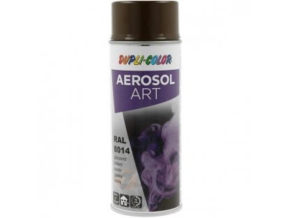 Dupli Color ART RAL 8014 brązowa irchowa błyszcząca farba w sprayu 400 ml