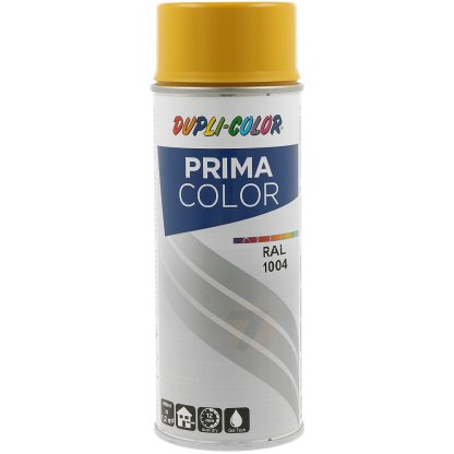 Dupli-Color Prima RAL 1004 Lakier w Sprayu Błyszczący Żółty Złoty 400 ml