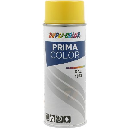 Dupli-Color Prima RAL 1018 Lesklá Zinková Žlutá Barva ve Spreji 400 ml