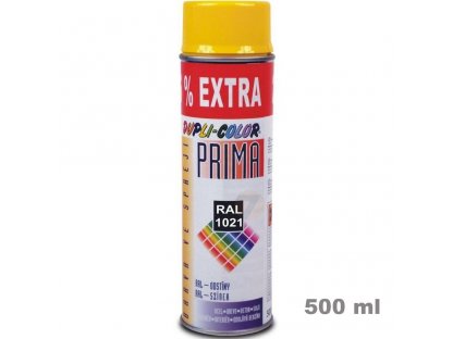 Dupli-Color Prima RAL 1021 žlutá lesklá barva ve spreji 500 ml
