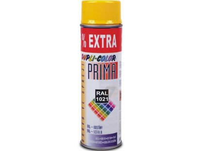 Dupli-Color Prima RAL 1021 žltá lesklá farba v spreji 500 ml