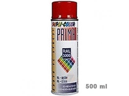 Dupli-Color Prima RAL 3000 ohnivě červená lesklá barva ve spreji 500 ml