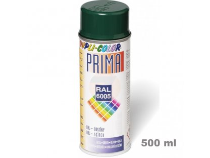 DupliColor Prima  RAL 6005 Lakier akrylowy zielony mech w sprayu 500 ml