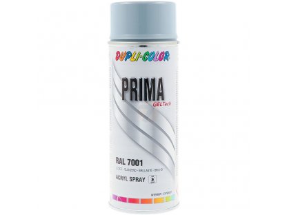 Dupli-Color Prima RAL 7001 šedá lesklá farba v spreji 400 ml