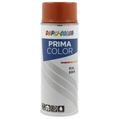 Dupli-Color Prima RAL 8004 měděně hnědá lesklá barva ve spreji 400 ml