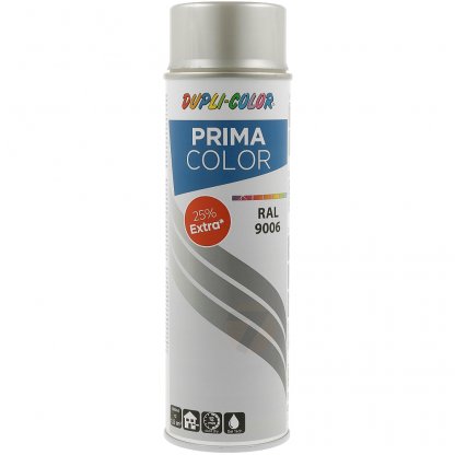 Dupli-Color Prima RAL 9006 strieborná lesklá v spreji 500 ml