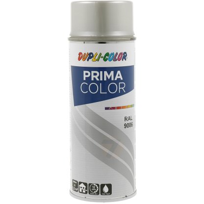 Dupli-Color Prima RAL 9006 Gloss White Aluminium Spray Paint 400 ml