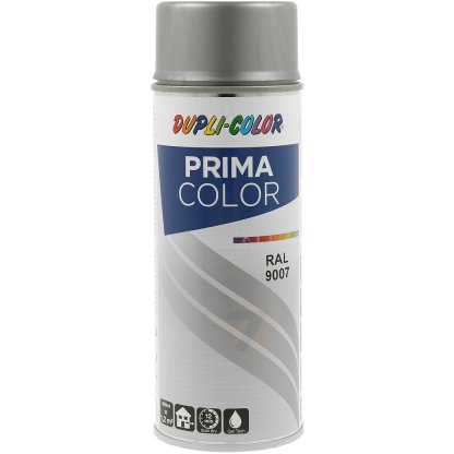 Dupli-Color Prima RAL 9007 Gloss Grey Aluminium Spray Paint 400 ml
