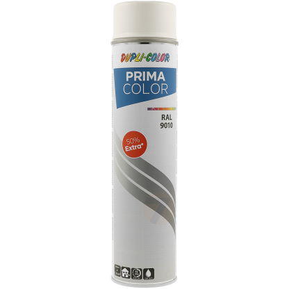 Dupli-Color Prima RAL 9010 white matte spray paint 600 ml